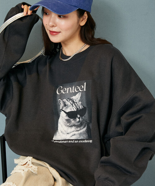 PUBLUX（パブリュクス） トレーナー スウェット Gentee キャット 裏