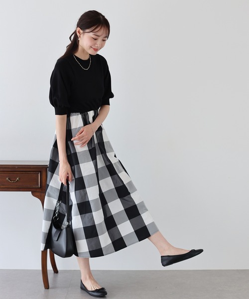 「BLUEEAST」 半袖ワンピース MEDIUM ブラック レディース_画像5