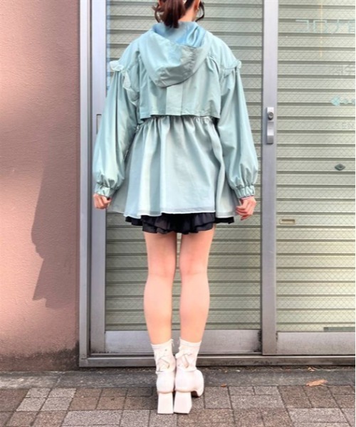 「axes femme POETIQUE」 ジップアップブルゾン MEDIUM キナリ レディース_画像4