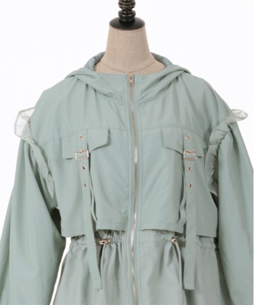 「axes femme POETIQUE」 ジップアップブルゾン MEDIUM キナリ レディース_画像8