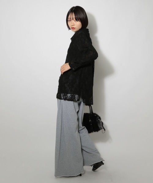 PAGEBOY（ページボーイ） ブラウス シャツ ウインターレースシャツ