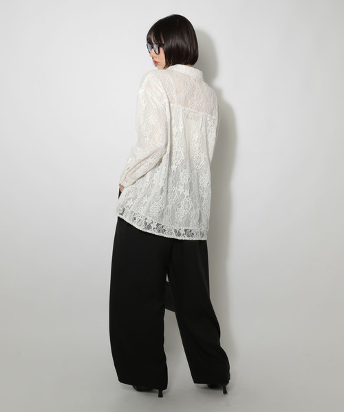 PAGEBOY（ページボーイ） ブラウス シャツ ウインターレースシャツ