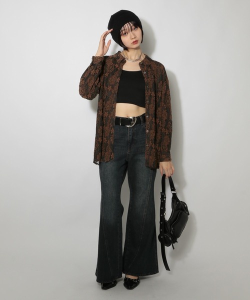 PAGEBOY（ページボーイ） ブラウス シャツ ウインターレースシャツ