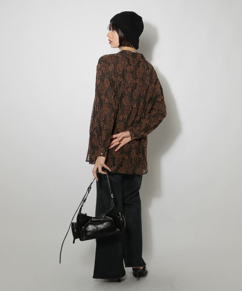 PAGEBOY（ページボーイ） ブラウス シャツ ウインターレースシャツ