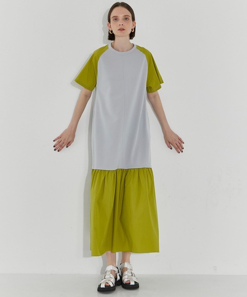 「CITY TOKYO」 半袖ワンピース 2 モカ レディース_画像4