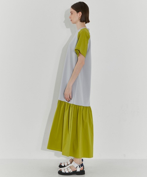 「CITY TOKYO」 半袖ワンピース 2 モカ レディース_画像7