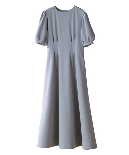 「SAISON DE PAPILLON」 半袖ワンピース M グレー レディース_画像2