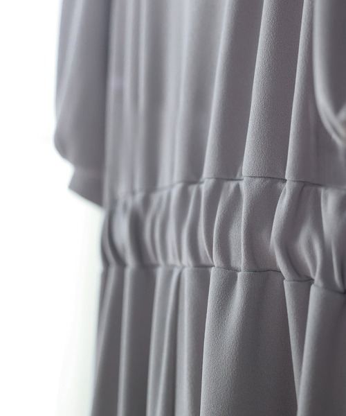 「SAISON DE PAPILLON」 半袖ワンピース M グレー レディース_画像7