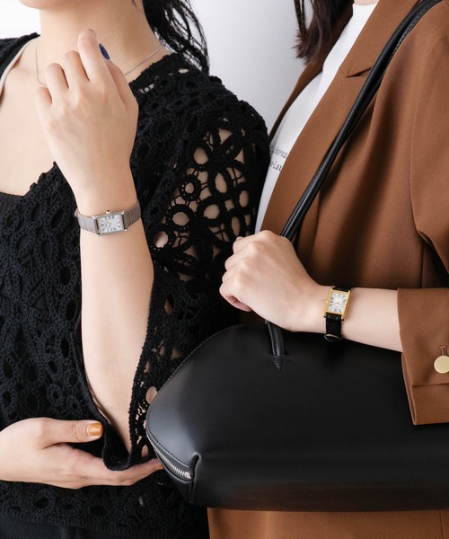 【希少/新品電池】 SEIKO セイコー レディース 腕時計 スクエア ドレス SEIKO（セイコー） 腕時計 コラボレーション スクエア シルバー×グレー