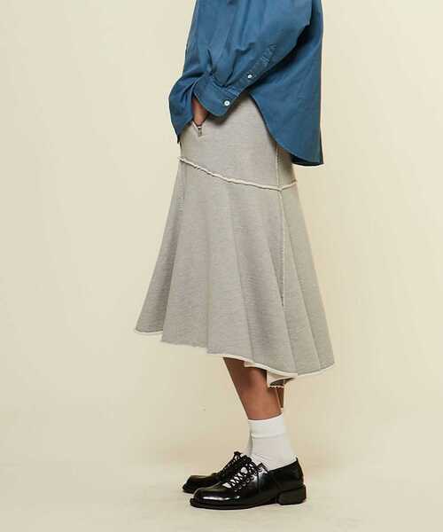 CURRENTAGE スカート 「CURRENTAGE/カレンテージ」Sweat skirt
