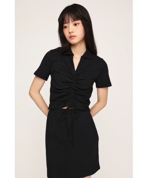 「SLY」 半袖ワンピース 1 ブラック レディース_画像2