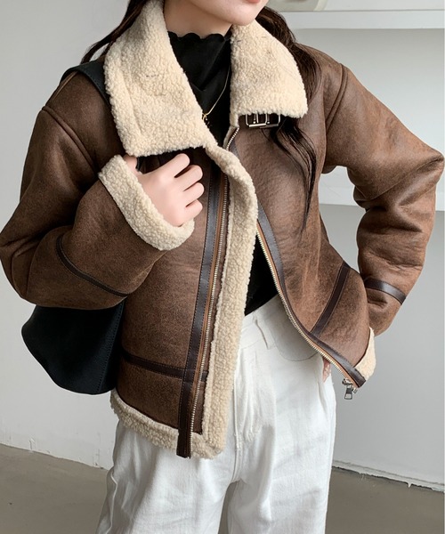 Maison Calme レザージャケット ライダース ヴィンテージショート