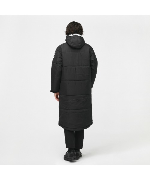 hummel ダウンコート フード付き hummel（ヒュンメル） ダウンジャケット ダウン パデッドロングコート