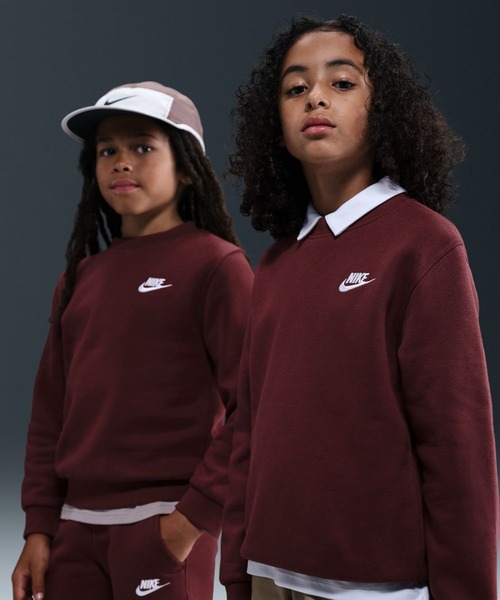 Santa Fe ピンク トレーナー NIKE（ナイキ） トレーナー YTH NSW クラブ LBR フリース L/S クルー