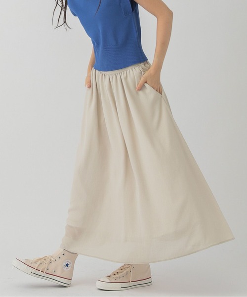 「saloon」 ロングスカート FREE グレー レディース_画像6