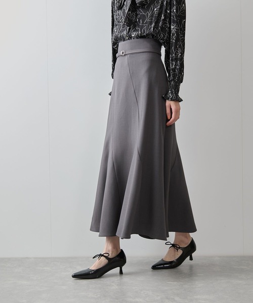 「VIS」 ロングスカート S ベージュ レディース_画像5