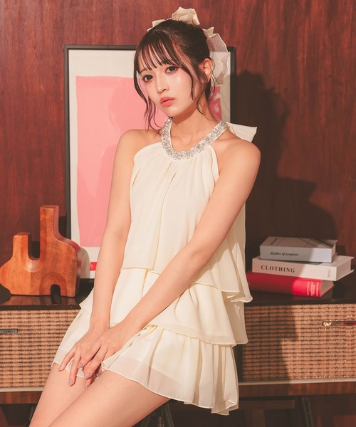 Tika（ティカ） ドレス キャバドレス セットアップ ミニ フレア