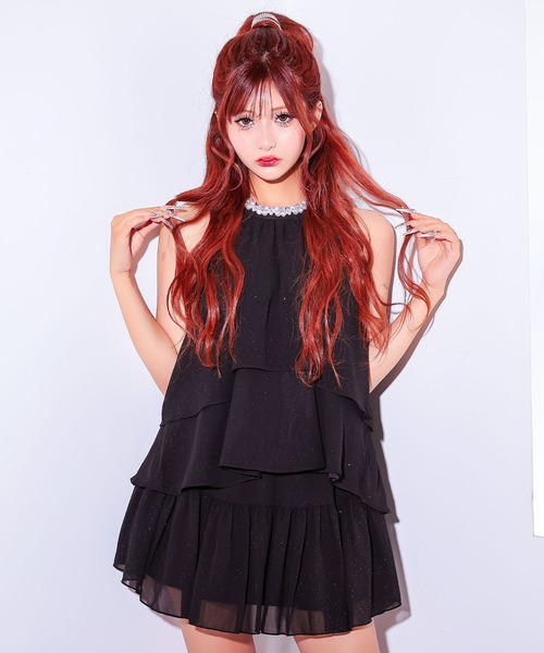 Tika（ティカ） ドレス キャバドレス セットアップ ミニ フレア