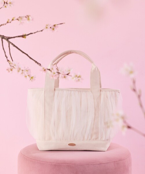 TOCCA（トッカ） トートバッグ GATHER TULLE TOTE キャンバストート