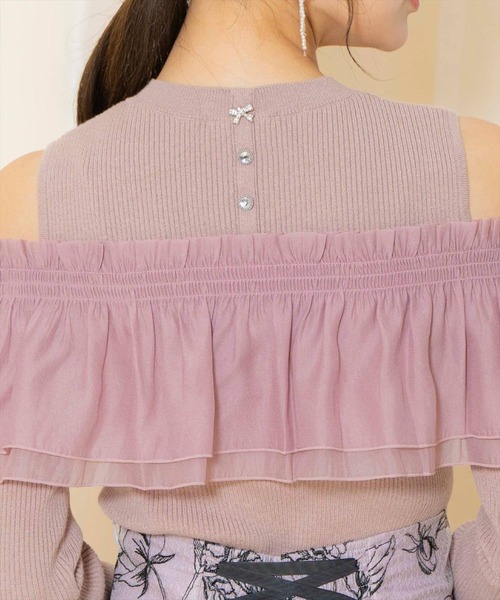 「WILLSELECTION」 長袖ニット FREE パープル レディース_画像8