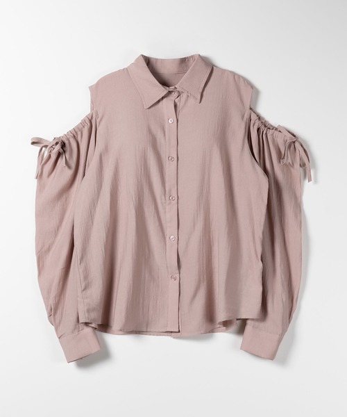 「me+em select」 長袖シャツ FREE ピンク レディース_画像4