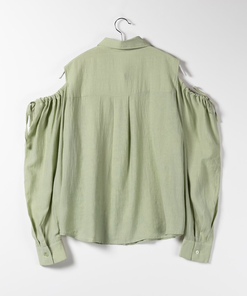 「me+em select」 長袖シャツ FREE ピンク レディース_画像6