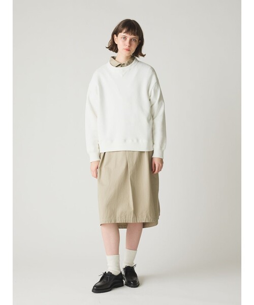 「MidiUmi」 スウェットカットソー FREE オフホワイト レディース_画像9
