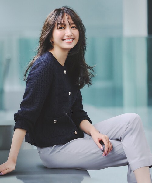 「ANY SIS」 パンツ 3 ホワイト レディース_画像3