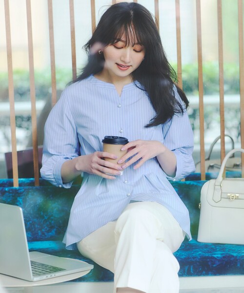 「ANY SIS」 パンツ 3 ホワイト レディース_画像6
