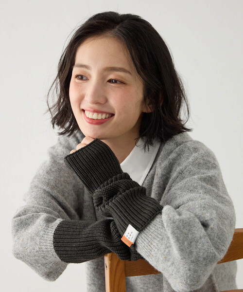 CROSSPLUS ONLINE 手袋 「Wpc.」ONDOOリブニットウォームアームカバー