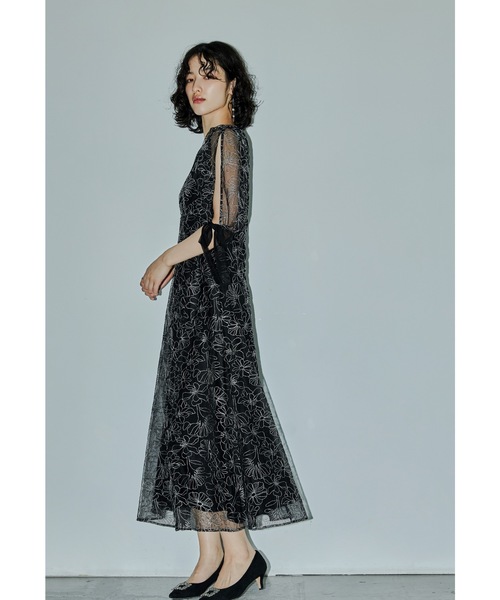 「niana」 長袖ワンピース M モカ レディース_画像4