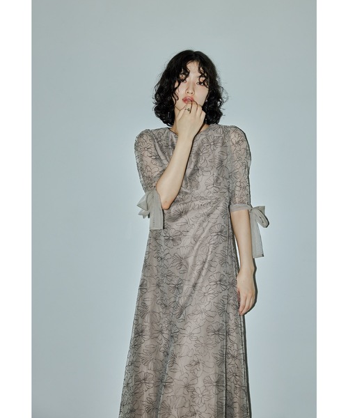 「niana」 長袖ワンピース M モカ レディース_画像9