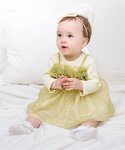 ベビー服 ロンパース 花柄ボリュームチュールカ...の詳細画像1