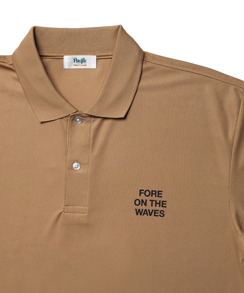 「Pacific GOLF CLUB」 半袖ポロシャツ X-SMALL オリーブ メンズ_画像4