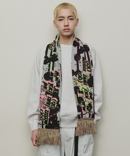 「BAL」 マフラー FREE ブラック メンズ_画像9