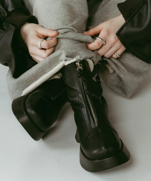 Knuth Marf（クヌースマーフ） ブーツ front zip platform boots