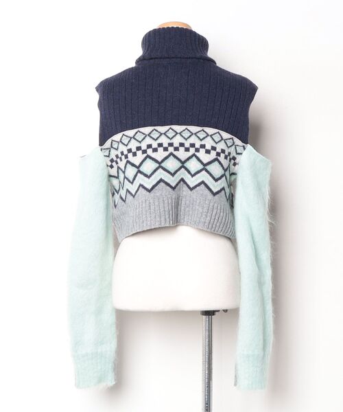 「FACETASM」 タートルネックニット 1 グレー レディース_画像2