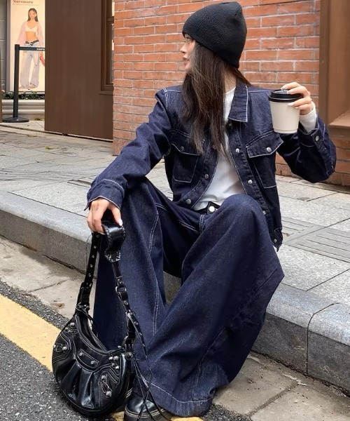 ViViDAY セットアップ 「上下2点セット」デニムジャケット＋デニム