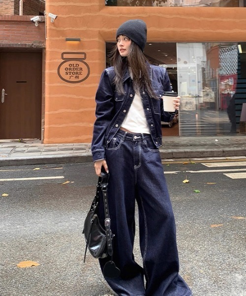 ViViDAY セットアップ 「上下2点セット」デニムジャケット＋デニム