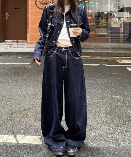 ViViDAY セットアップ 「上下2点セット」デニムジャケット＋デニム