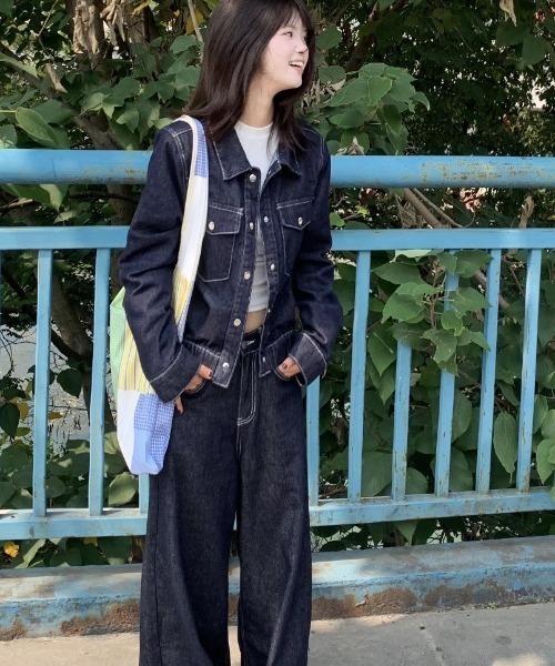 タミタミ　Bott　ボット　デニムジャケット　セットアップ　上M下W34 ViViDAY セットアップ 「上下2点セット」デニムジャケット＋デニム