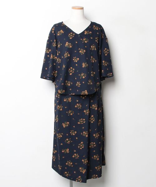 GLOBAL WORK（グローバルワーク） セットアップ M ネイビー レディース