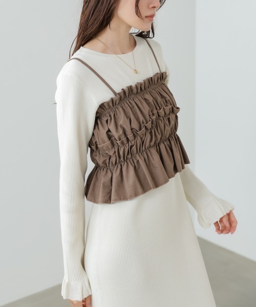 BAB（バブ） ワンピース 「選べるサイズ展開」ビスチェSETニット