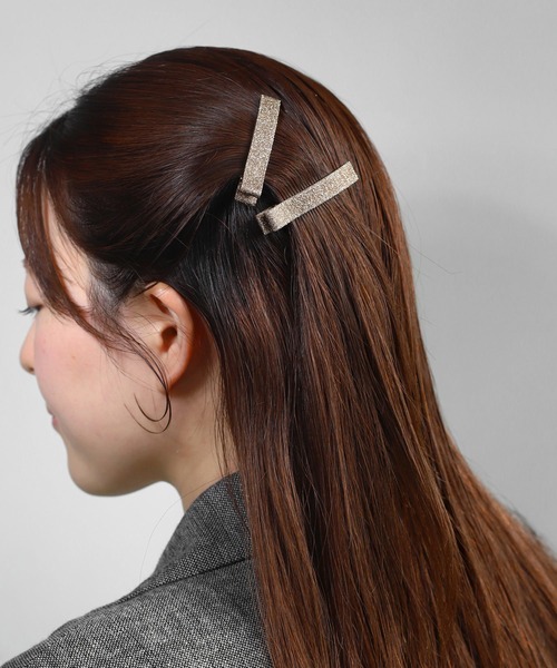 ANEMONE（アネモネ） ヘアクリップ ラメクリップ「2本セット