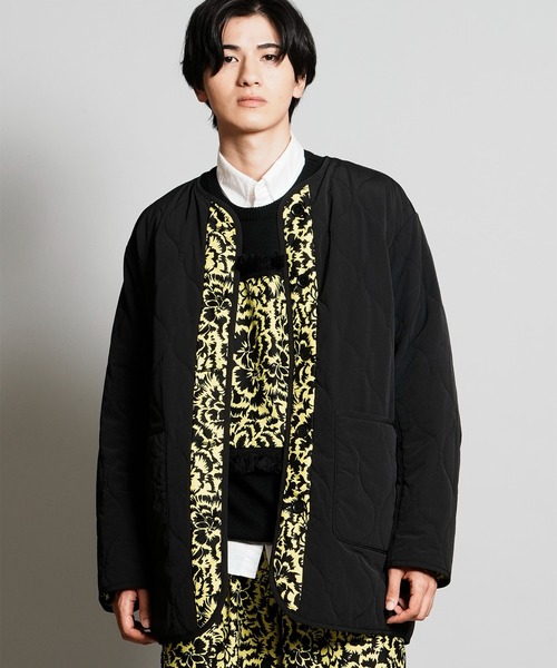 ブルゾン アウター 「moyan ecri」リバーシブルキルトナイロンブルゾンREVERSIBLE QUILT BLOUSON メンズ レディース