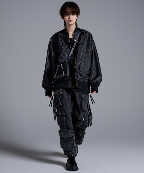 「DEVICE」 2WAYバッグ FREE ブラック×シルバー メンズ_画像2