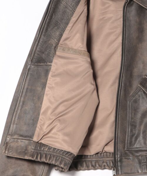 コート ジャケット MARLAND AVIATOR LEATHER JACKET | MARLAND アビエーター レザー ジャケット メンズの画像