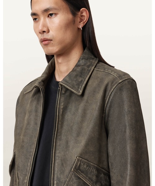コート ジャケット MARLAND AVIATOR LEATHER JACKET | MARLAND アビエーター レザー ジャケット メンズの画像
