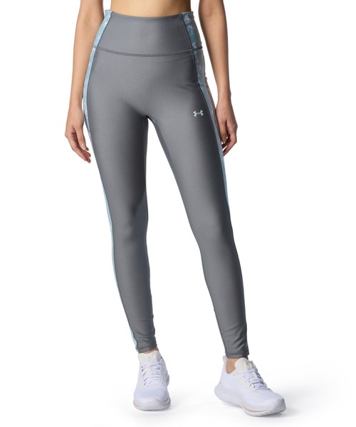 新品 Mサイズ グレー アンダーアーマー スーパーベースレギングス UNDER ARMOUR（アンダーアーマー） レギンス UAヒートギア プリント