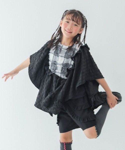 unica - トップ ティーシャツ フリンジフレアースリーブ キッズ 小わっぱ服 うしろ帯 シャツ、ブラウス-ベビー、キッズ、マタニティ-子ども服、シューズ